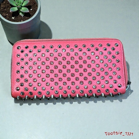 Christian Louboutin Handbags - CHRISTIAN LOUBOUTIN - Panettone spiked Pink long wallet